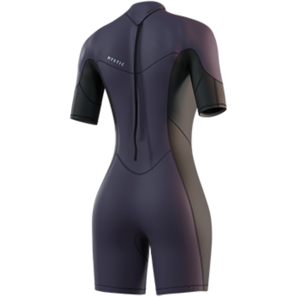 Mystic Brand 3/2mm Back Zip Flatlock Shorty 2026 Våddragt Til Kvinder 35000.250064 - Deep Purple